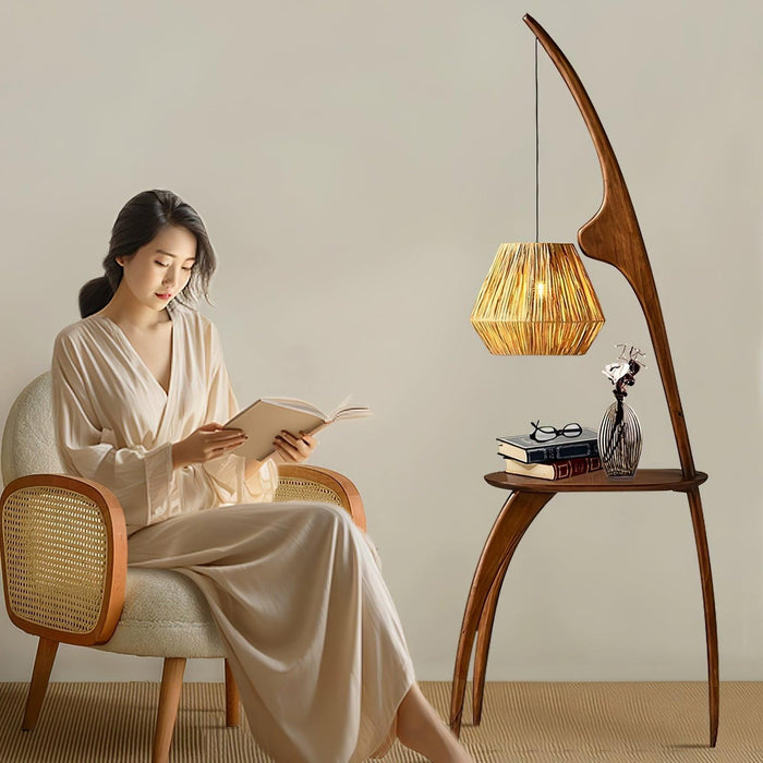 Curved Mantis Arm Floor Lamp-DWHOME