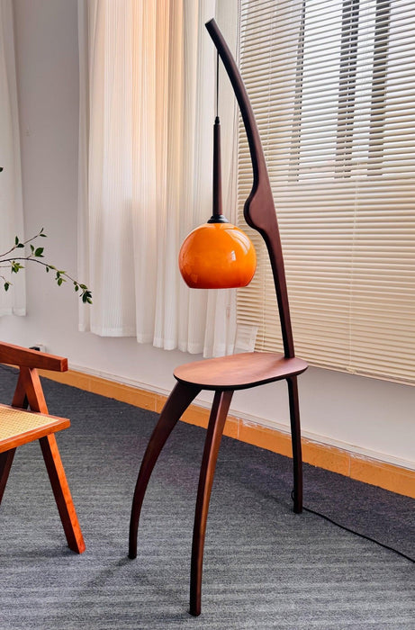 Curved Mantis Arm Floor Lamp-DWHOME