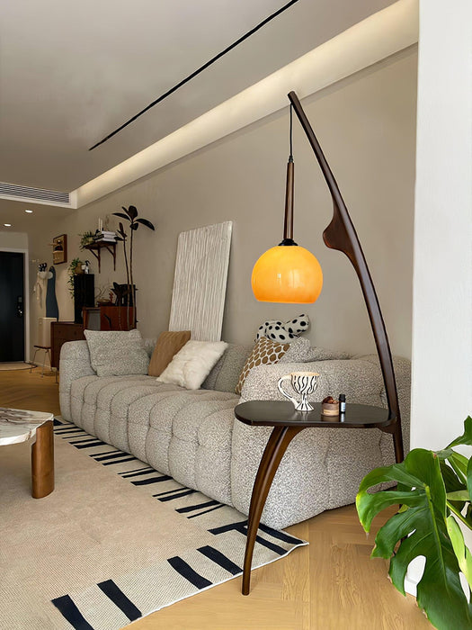 Curved Mantis Arm Floor Lamp-DWHOME