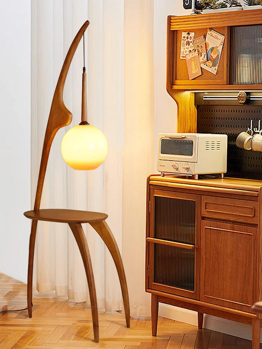 Curved Mantis Arm Floor Lamp-DWHOME