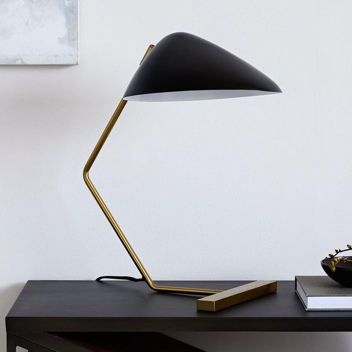 Curvilinear Mid-Century Table Lamp-DWHOME