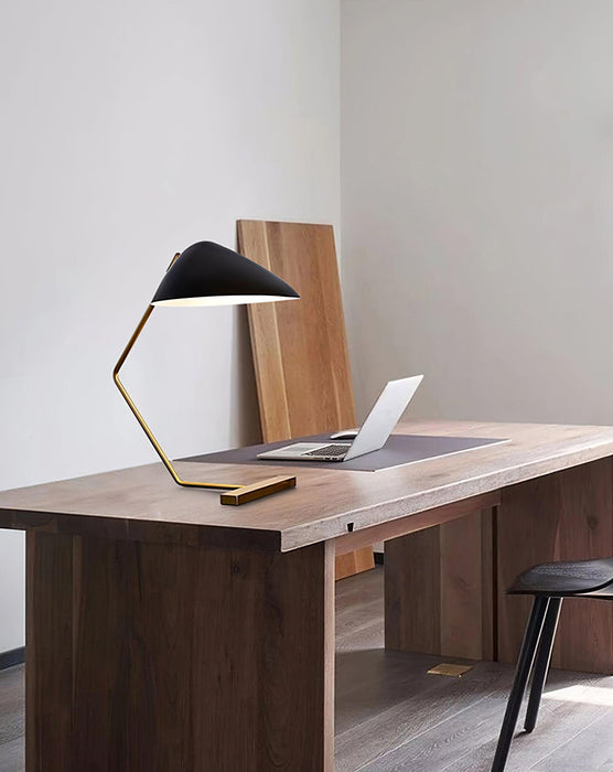 Curvilinear Mid-Century Table Lamp-DWHOME
