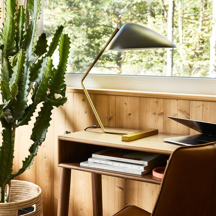 Curvilinear Mid-Century Table Lamp-DWHOME