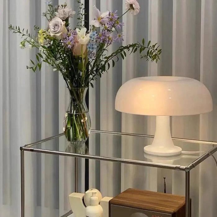 Cute Modern Mushroom Table Lamp Orange/White - DWHOME