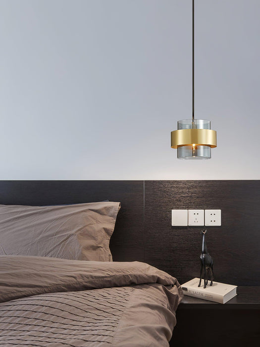 "Lampe à suspension cylindrique DWHOME"