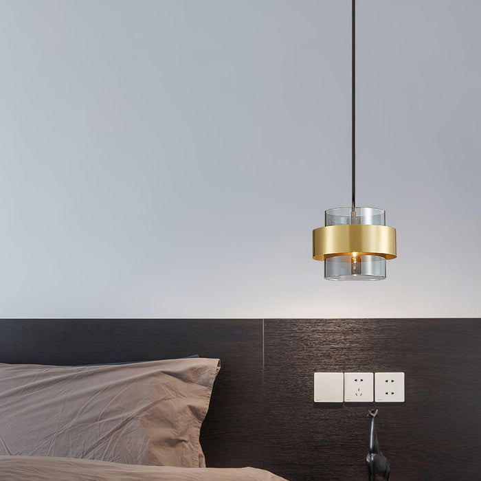 "Lampe à suspension cylindrique DWHOME"