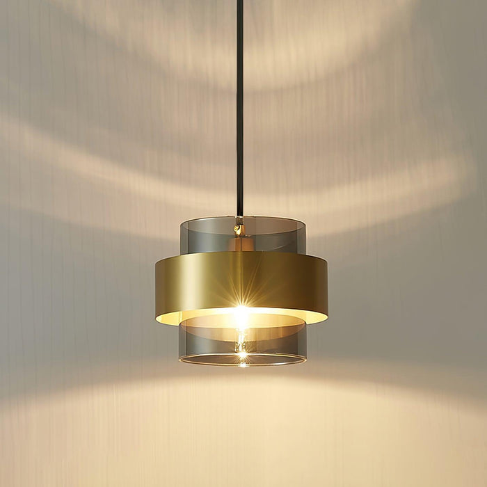 "Lampe à suspension cylindrique DWHOME"
