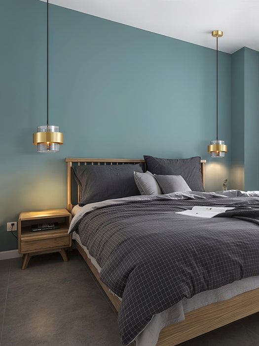"Lampe à suspension cylindrique DWHOME"