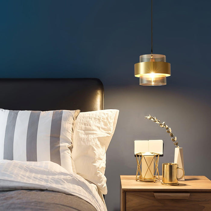 "Lampe à suspension cylindrique DWHOME"