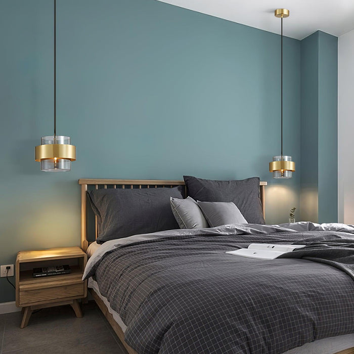 "Lampe à suspension cylindrique DWHOME"