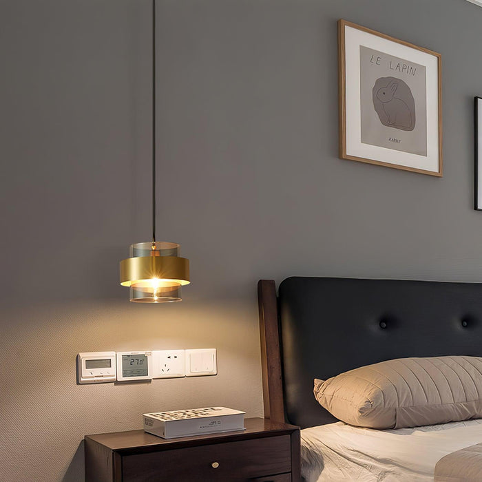"Lampe à suspension cylindrique DWHOME"