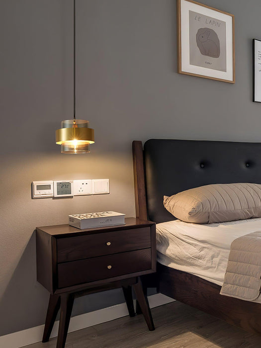 "Lampe à suspension cylindrique DWHOME"