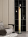 Cylindrical Timber Column Floor Lamp-DWHOME