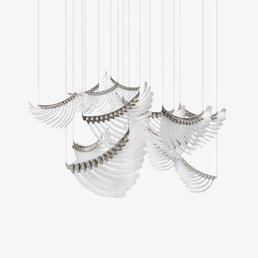 Bird Feather Wings Chandelier-DWHOME