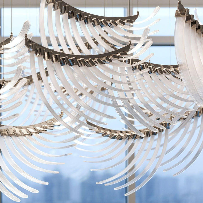 Bird Feather Wings Chandelier-DWHOME