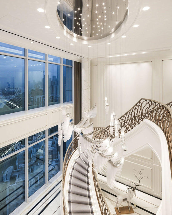 Bird Feather Wings Chandelier-DWHOME