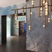 Brass Glass Drop Chandelier - DWHOME
