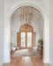 Brass Glass Drop Chandelier - DWHOME