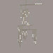 Brass Glass Drop Chandelier - DWHOME
