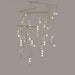 Brass Glass Drop Chandelier - DWHOME