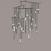 Brass Glass Drop Chandelier - DWHOME