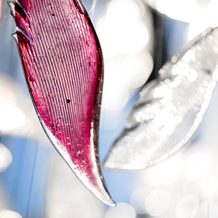 Flying Glass Feather Chandelier-DWHOME
