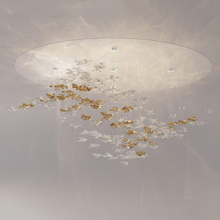 Tidal Art Glass Chandelier-DWHOME