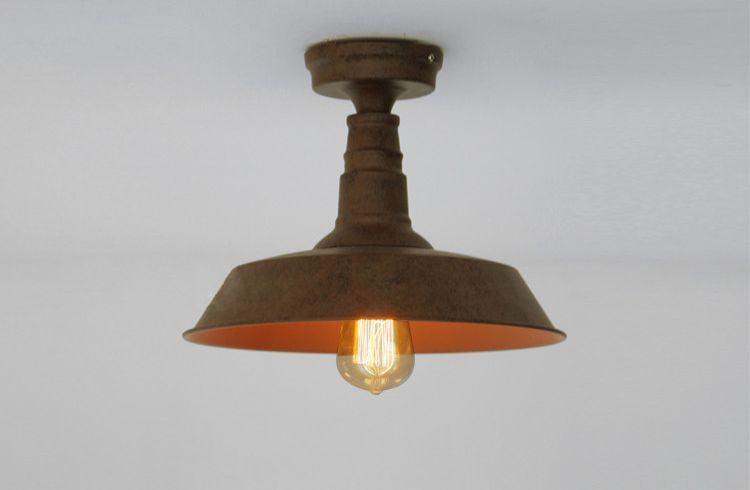 Retro Rustic Industrial Fixed Ceiling Light - DWHOME