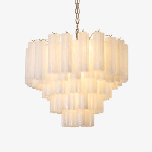 Frosted Murano Cascade Chandelier-DWHOME