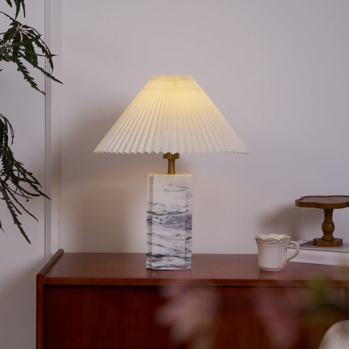 Bianca Marble Table Lamp-DWHOME