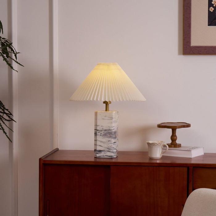 Bianca Marble Table Lamp-DWHOME