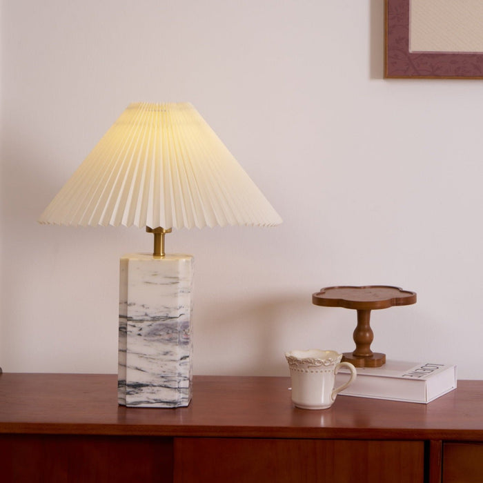 Bianca Marble Table Lamp-DWHOME