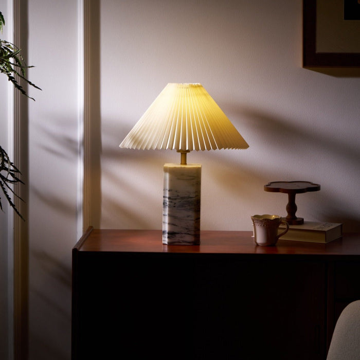 Bianca Marble Table Lamp-DWHOME