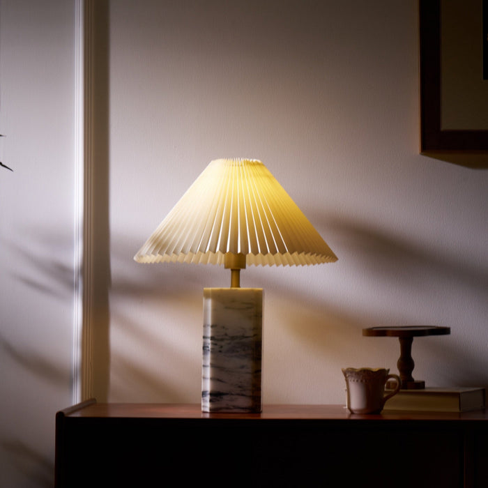 Bianca Marble Table Lamp-DWHOME