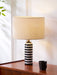 Tuxedo Marble Table Lamp-DWHOME
