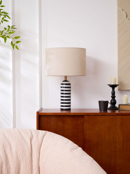 Tuxedo Marble Table Lamp-DWHOME
