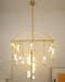 Brass Glass Drop Chandelier - DWHOME