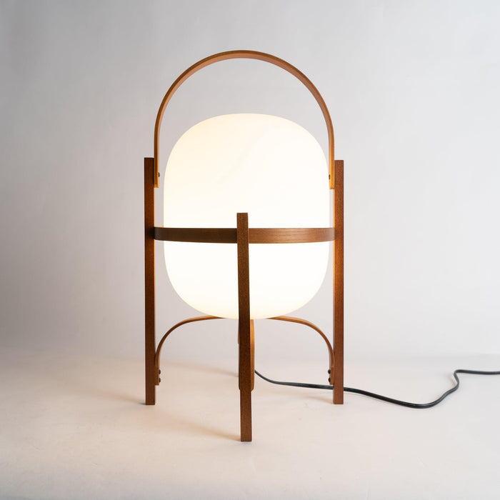 Portable Lantern Glass Table Lamp-DWHOME