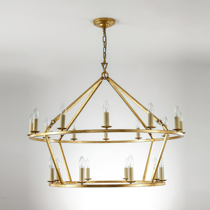 Darlana Two-Tiered Ring Chandelier-DWHOME