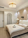 Decorative Pattern Glass Round Chandelier - DWHOME