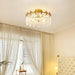 Decorative Pattern Glass Round Chandelier - DWHOME