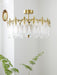 Decorative Pattern Glass Round Chandelier - DWHOME