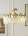 Decorative Pattern Glass Round Chandelier - DWHOME
