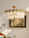Decorative Pattern Glass Round Chandelier - DWHOME