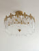 Decorative Pattern Glass Round Chandelier - DWHOME