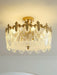 Decorative Pattern Glass Round Chandelier - DWHOME