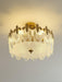 Decorative Pattern Glass Round Chandelier - DWHOME