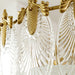 Decorative Pattern Glass Round Chandelier - DWHOME