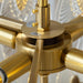 Decorative Pattern Glass Round Chandelier - DWHOME