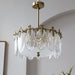 Decorative Pattern Glass Round Chandelier - DWHOME